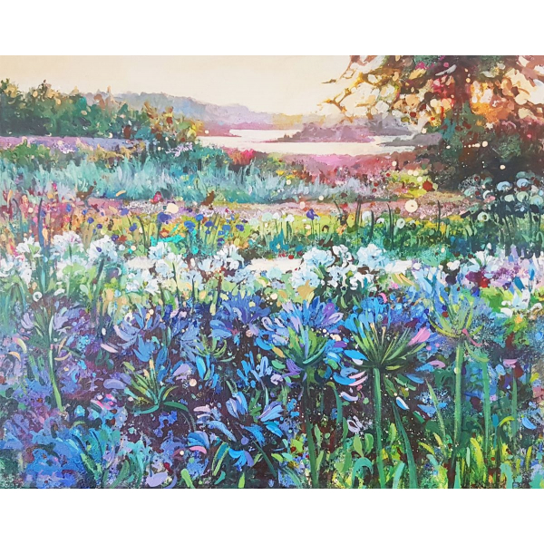 Agapanthus flowers at Ile de Brehat